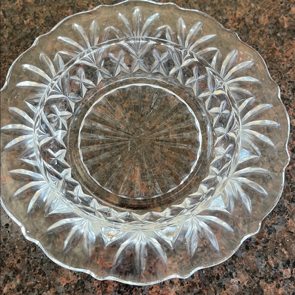 Set of Three Decorative Glass Plates vintage - Picture 2 of 4